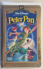 Peter Pan 1953 animated adventure fantasy 45th Anniv Edn. New/Sealed VHS