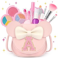 Kids Makeup Kit for Girls - 15 Pcs Real Washable Make Up Set - Non Toxic Toddler