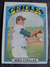 1972 Topps #70 Mike Cuellar Baltimore Orioles Baseball Card