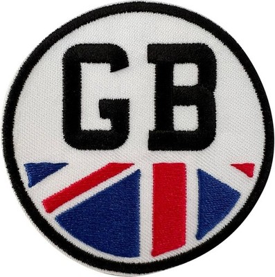 GB Aufnäher Bügelbild Kleidung Großbritannien UK Union Jack Flagge gestickt Abzeichen