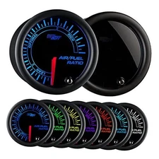  Tinted 7 Color Narrowband Air/Fuel Ratio AFR Gauge - Lean, Optimal & Rich 