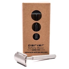Parker 68S Stainless Steel Handle Double Edge Safety Razor