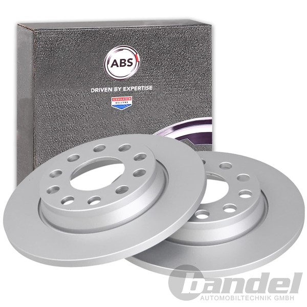 2X A.B.S. Bremsscheiben 255Mm Hinten Passend FüR Audi A4 Seat Exeo-image