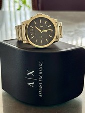 Armani Exchange Men's Gold Plated Band Wristwatches for sale