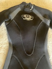 Womens Wetsuit Aqualung Aquaflex 3mm Black/gray Scuba Small