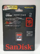 SanDisk Ultra 16GB, Class 10 10MB/s - SDHC UHS-I Card - Retail - SDSDU-016G-A11
