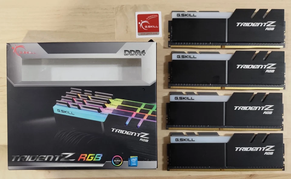 G.Skill TridentZ RGB 32GB (4x8GB) 3000Mhz 14-14-14-34 (Samsung B-Die) - WITH BOX - Image 2 of 4