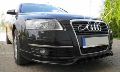Front Lip Spoiler for Audi A6 C6 (2004-2009) Saloon & Estate -Sline Look