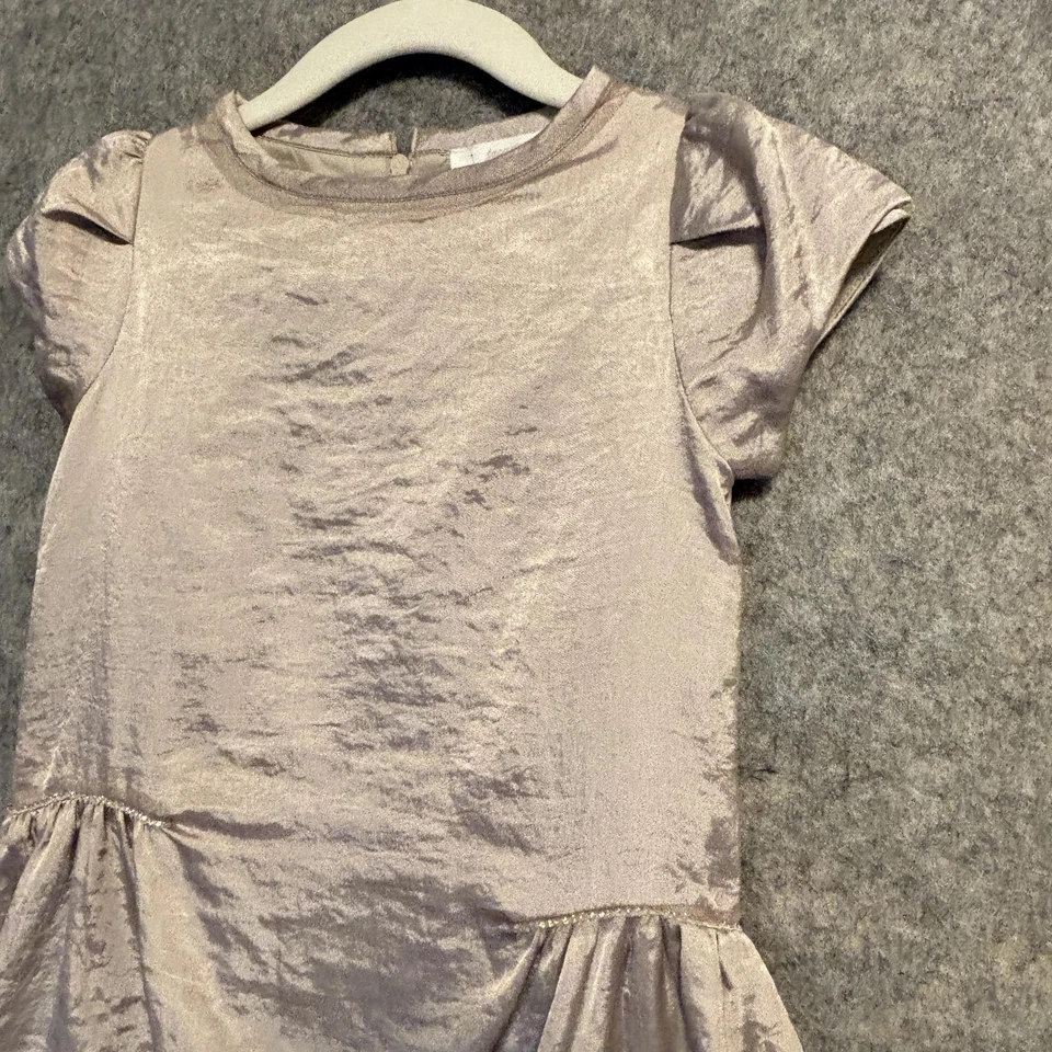 Vestido Jacadi Niñas 3T Champagne Dorado Gwendy Mangas Acampanadas Fiesta Vacaciones Nuevo con Etiquetas Foto 2 de 4