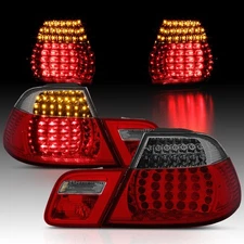 2000-2003 Red Smoke LED 2Dr Tail Light (Set) for BMW E46 325Ci/330Ci/M3 Coupe