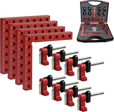 90 Degree Positioning Squares Right Angle Clamps 5.5'' x 5.5'',Aluminum Alloy