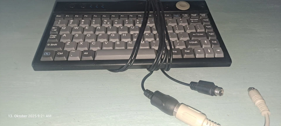 DIN Tastatur Mini PS/2 Electrone Americas KB-9003-US DIN / AT + PS2 QWERTY - Bild 3 von 4