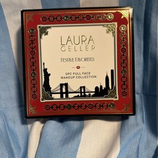 Laura Geller Festive Favorites 5pc Full Face Makeup Collection Golden Medium NEW