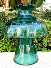 HUGE TWO PIECE MONTANA HEMINGRAY MUNCIE TYPE Glass Power Cabletop Insulator