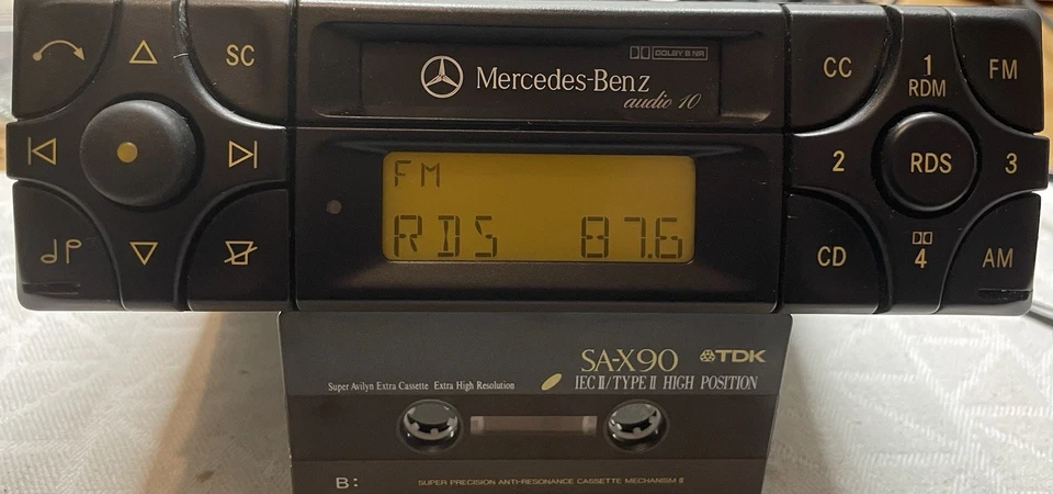 MERCEDES BENZ AUDIO 10 BE3100 Autoradio R129 W124 W140 W210 TOP Oldtimer - Bild 3 von 4