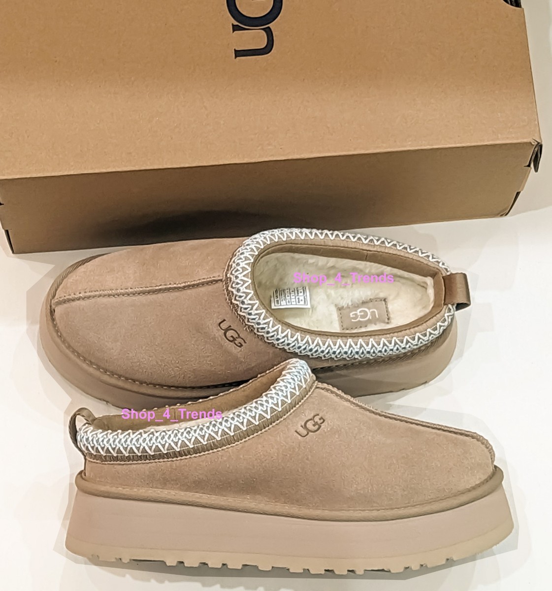 100% New with Box Women's Shoes UGG Brand Braid Tazz II Platform