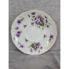 Aynsley Wild Violets Bone China Urn Vase with Gold Trim — listing 3