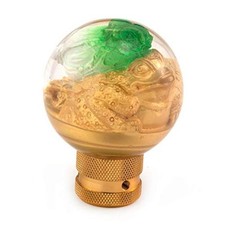 MT Gear Stick Shifter Knob, Lucky Gold Car Shift Handle Fit Most Yellow