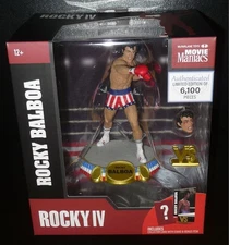 ROCKY BALBOA USA Trunks 6" McFarlane Rocky IV Movie Maniacs Figure IN STOCK