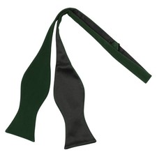 Dark Green Velvet Self-Tie Bow tie
