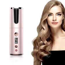 Wireless Rechargeable Curling Iron Electric Hair Curler Fully Automatic Rotating