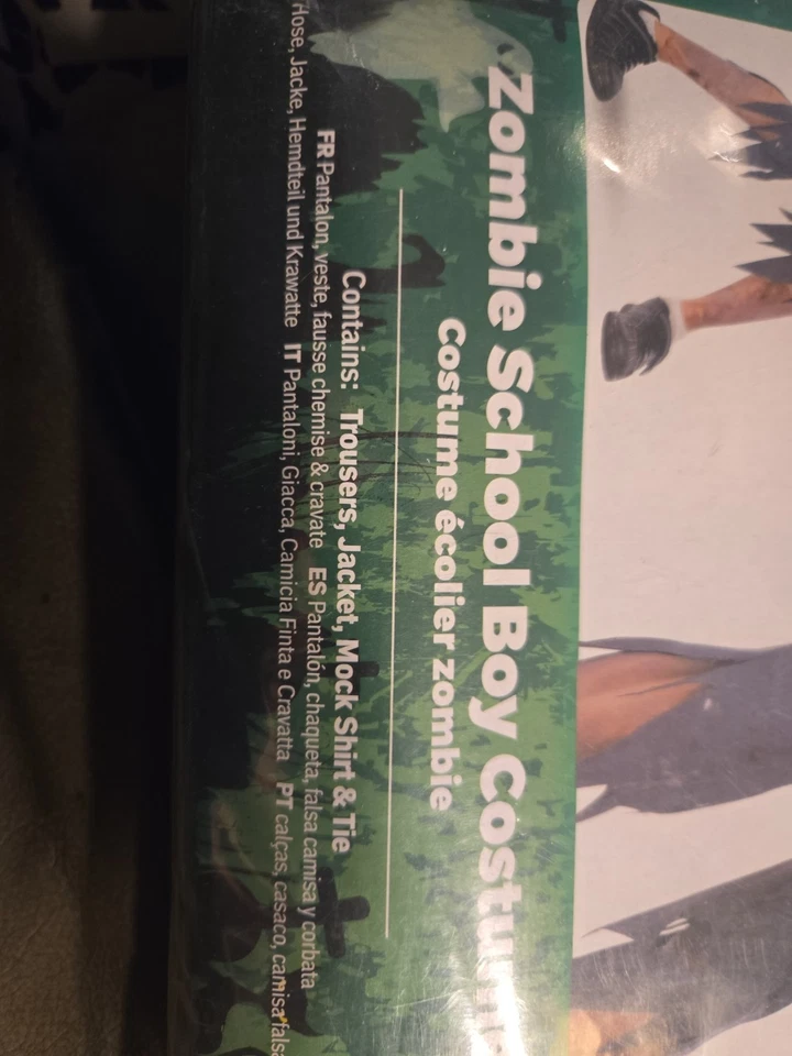 Disfraz de zombi niño escolar talla Tween 12+ Foto 4 de 4