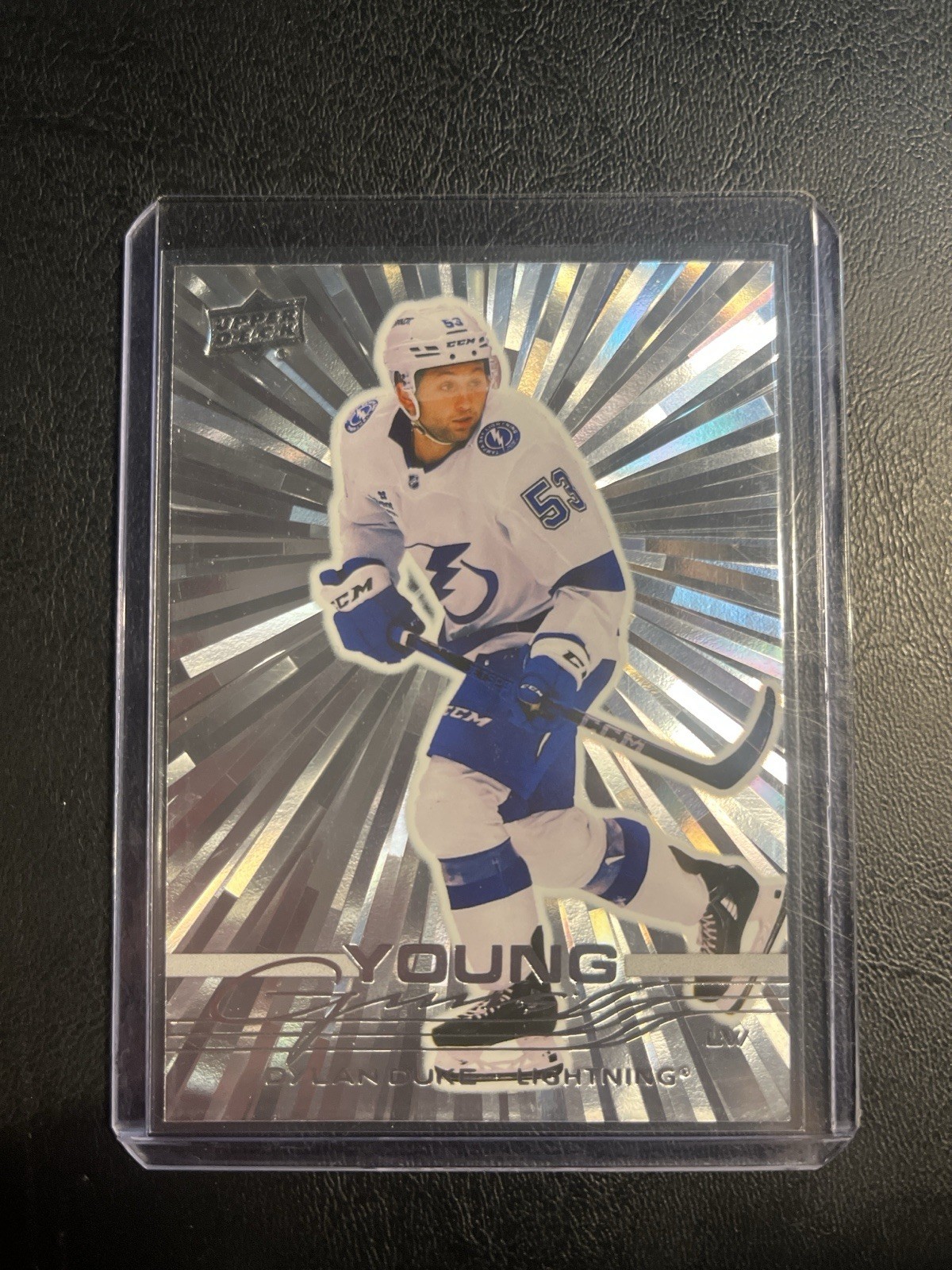 Upper Deck 2025-26 Series 1 Outburst Young Guns Dylan Duke 249 Lightning