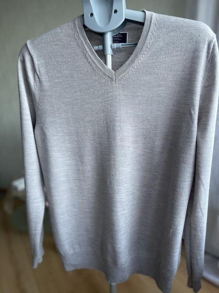 Men Charles Tyrwhitt Sweater Grey Wool 38 / M / 46 #16UD