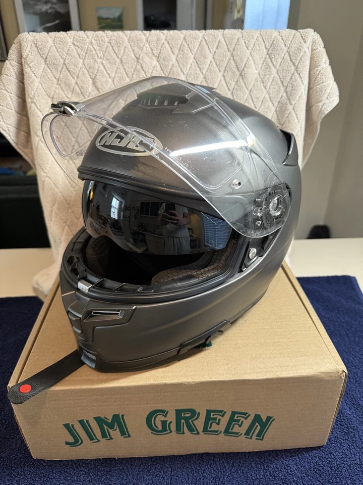 Полнолицевой дорожный шлем HJC RPHA 70 ST, матовый титан, XL, внутренний солнцезащитный козырек - Изображение 3 из 4