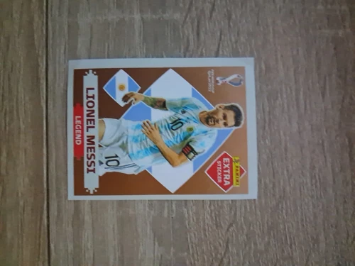 MESSI EXTRA STICKERS LEGEND ORO GOLD ARGENTINA QATAR 2022  psa 9
