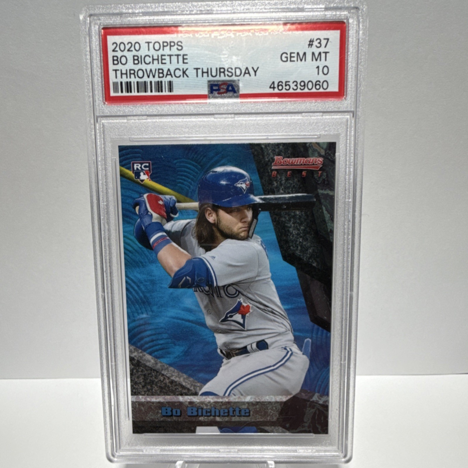 Topps Throwback Thursday #37 Bo Bichette | Blue Jays | PSA 10 | Rookie /1181