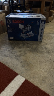 #ad #ad Bosch GCM18V 07SN 7 1 4” Cordless Slide Miter Saw 18V Brushless Tool Only $249.99