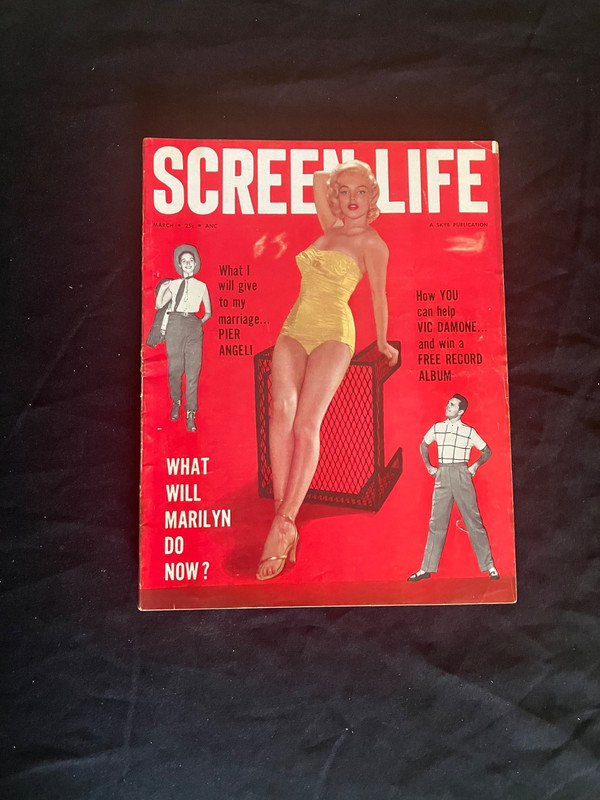 1955 MARILYN MONROE Screen Life Magazine TOP MM COLLECTOR Free Shipping!