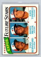 1980 Topps Expos Future Stars Tony Bernazard Randy Miller John Tamargo RC #680