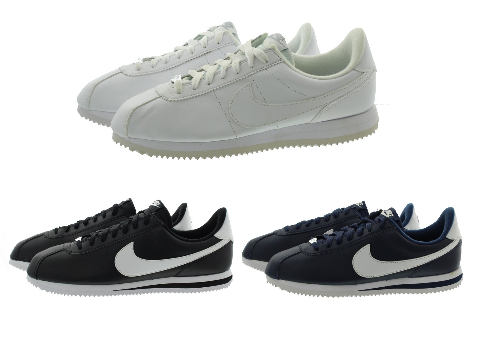 mens white leather nikes