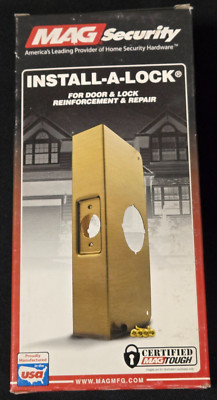 Mag Lock 4-S Security Install-A-Lock US32D Steel 1 3/4'' Door Reinforcer
