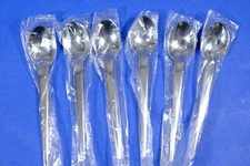 6 x Retroneu Everyday RTR34 Stainless Teaspoons 6 ¾” Korea New Old Stock
