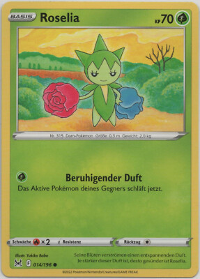 Pokemon - SWSH 11 - Verlorener Ursprung (TCG)/Deutsch - Roselia - 014/196  