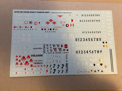 GAMES WORKSHOP Astra Militarum Vehicle Transfers - Warhammer 40K bits, spares, Astra Militarum