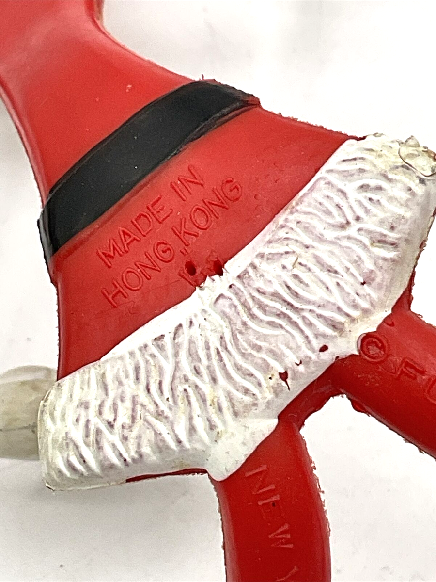 Vintage Bendy Santa Claus by Fun World New York Bendable Figure