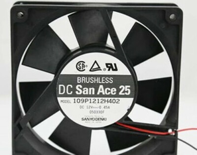   12025 12CM 109P1212H402 12V 0.45A 2 line industrial computer chassis fan #W1