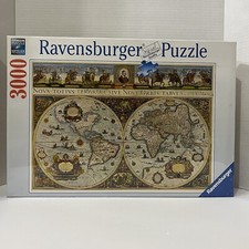 RAVENSBURGER 3000 PIECE PREMIUM PUZZLE 170548 Antique World Map 1665 NEW