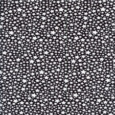 Star Fabric BTY, Glow in the Dark Stars, Michael Miller CG5720-BLAC-D, Cotton