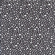 Star Fabric BTY,  Glow in the Dark Stars, Michael Miller CG5720-BLAC-D, Cotton