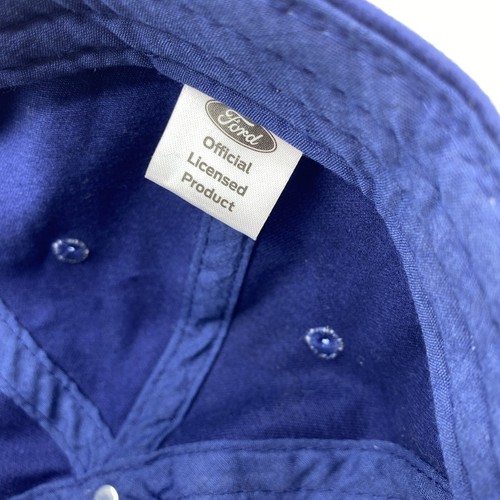 Ford Hat Cap Snapback Blue White Red Distressed Officially Licensed - Picture 6 of 8
