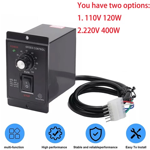 Electric Motor Speed Controller Regulator Governor Switch AC 110V/220V 120W/400W
