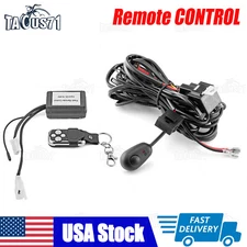 Remote Control Wireless Switch ON/OFF Strobe Wiring Kit For LED Fog Light Bar