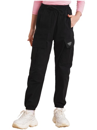 Child Boys Girls Trousers Baggy Streetwear Jogger Pants Jazz Pockets Casual - Picture 28 of 42
