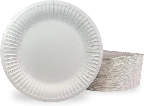 9" ungestrichene Pappteller für den täglichen Gebrauch (9" - 100 Stück) - Bild 1 von 7
