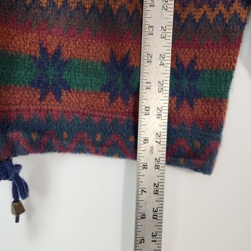 VTG 90s Eclectic Sweater Womens M Grandpa Style Western Wear Pullover Crewneck - Picture 12 of 12